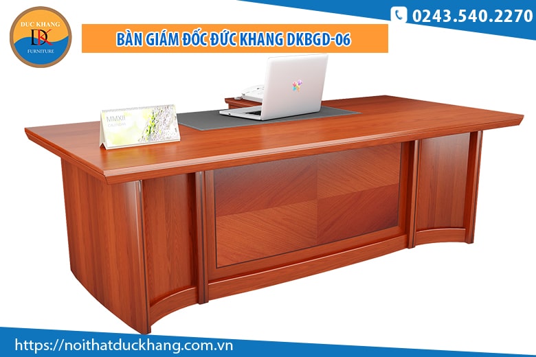 DKBGD06 | Bàn giám đốc DKF bề mặt gỗ Veneer