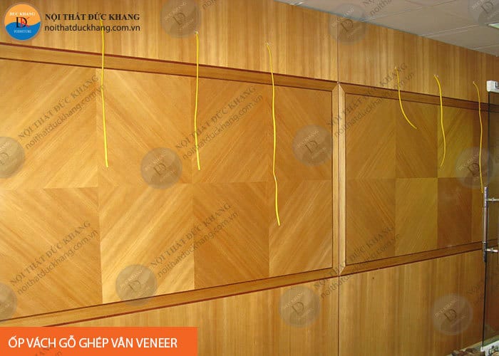 Ốp vách bề mặt gỗ tự nhiên Veneer