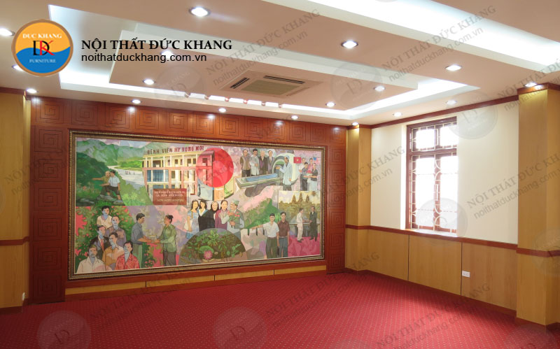 Thi công nội thất phòng khánh tiết bệnh viện Hy Vọng