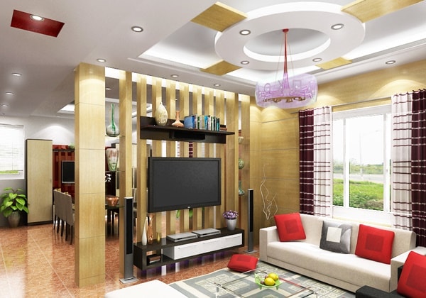 Vách ngăn trở thành vật trang trí cho ngôi nhà