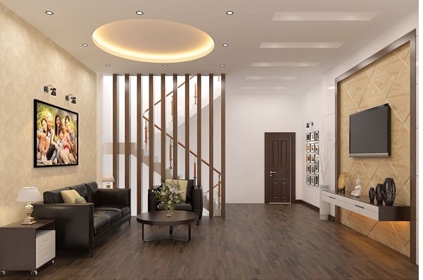 Không gian ngôi nhà trở nên thông thoáng hơn nhờ sử dụng vách ngăn