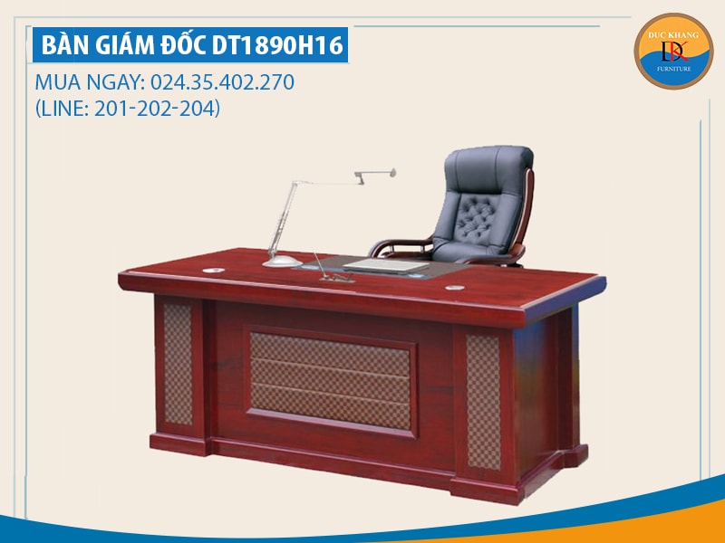 Bàn giám đốc Hòa Phát DT1890H16 hiện đại