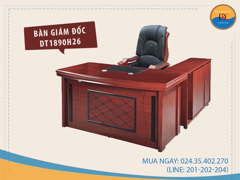  Bàn giám đốc Hòa Phát DT1890H26