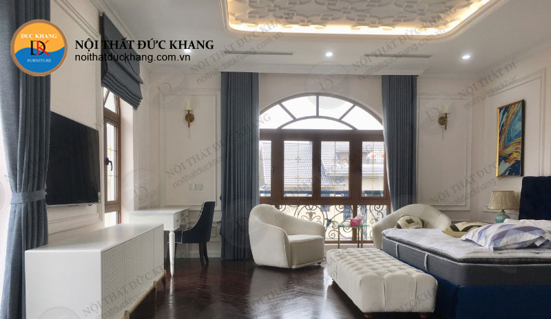 Thi công nội thất phòng ngủ biệt thự Quốc Oai – Hà Nội