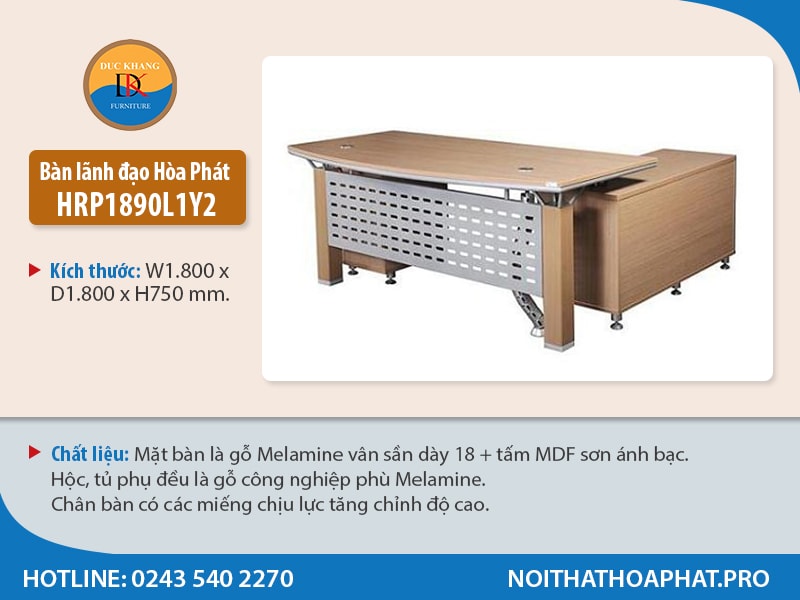 Bàn lãnh đạo Hòa Phát HRP1890L1Y2