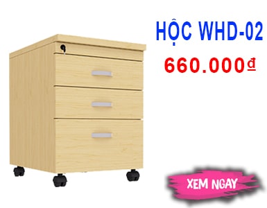 Hộc WHD-02 | Hộc di động Đức Khang 3 ngăn kéo, khóa giàn