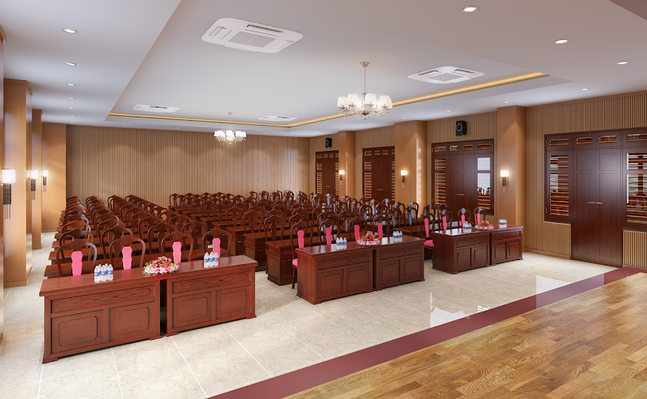 Thiết kế hội trường diện tích 190m2 tại Trung tâm TDTT Quân đội Thiết kế hội trường diện tích 190m2 tại Trung tâm TDTT Quân đội