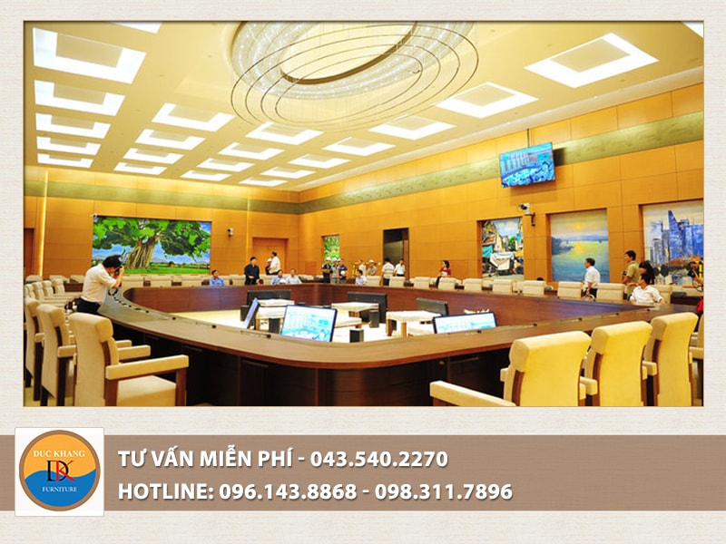 Thiết kế phòng hội trường Tân Trào – Phòng họp UBTVQH