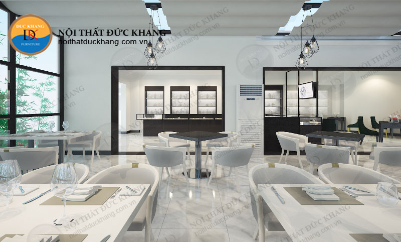 Thi công nội thất showroom công ty kim cương GIA