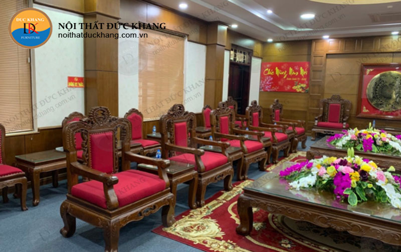 Thi công nội thất phòng khánh tiết Tỉnh ủy Ninh Bình theo phong cách cổ điển
