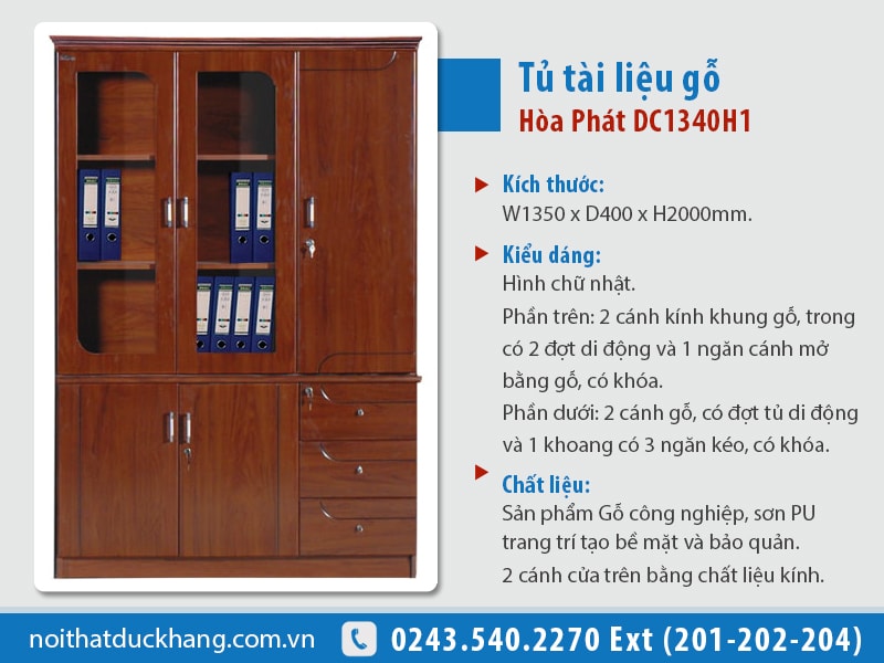 Tủ tài liệu lửng TTL01 - Nội thất Phong Phú