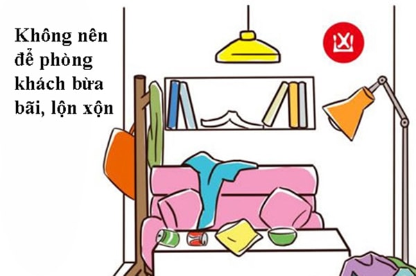 Thường xuyên vệ sinh phòng khách