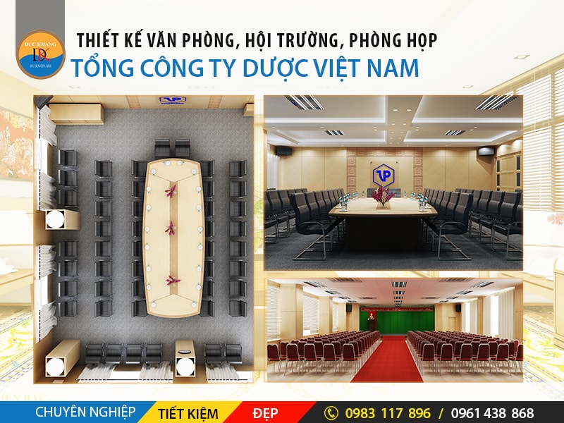 Dự án thiết kế hội trường công ty do Đức Khang thực hiện 3