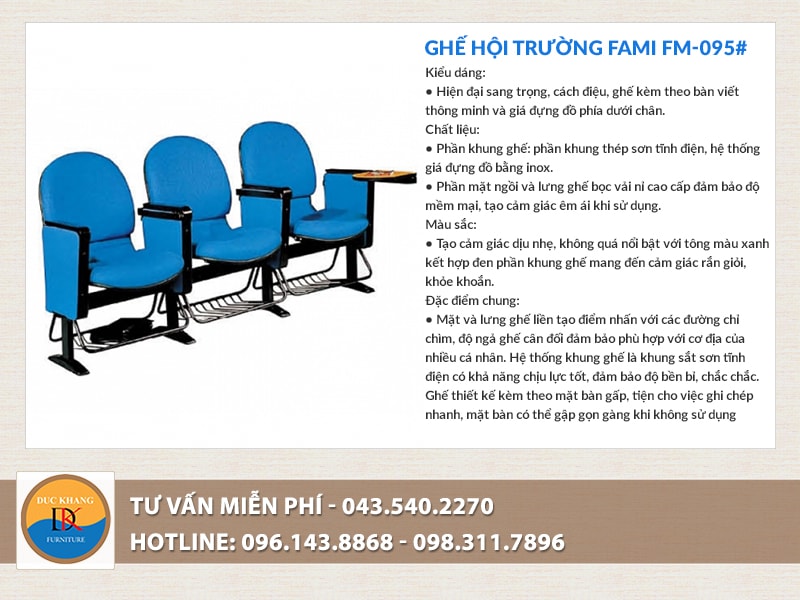 Ghế hội trường Fami FM-095#