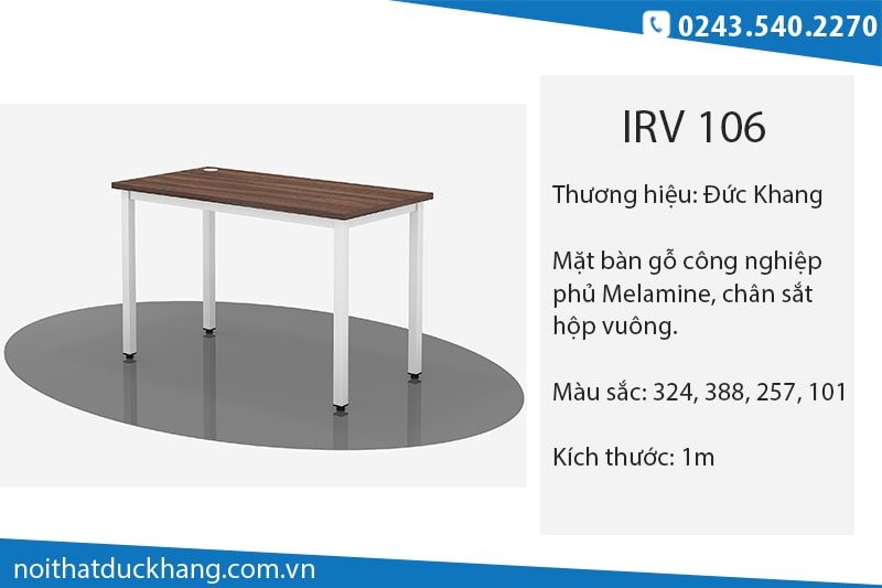 Bàn IRV - Bàn IronDK Đức Khang chân vuông Bàn IRV - Bàn IronDK Đức Khang chân vuông