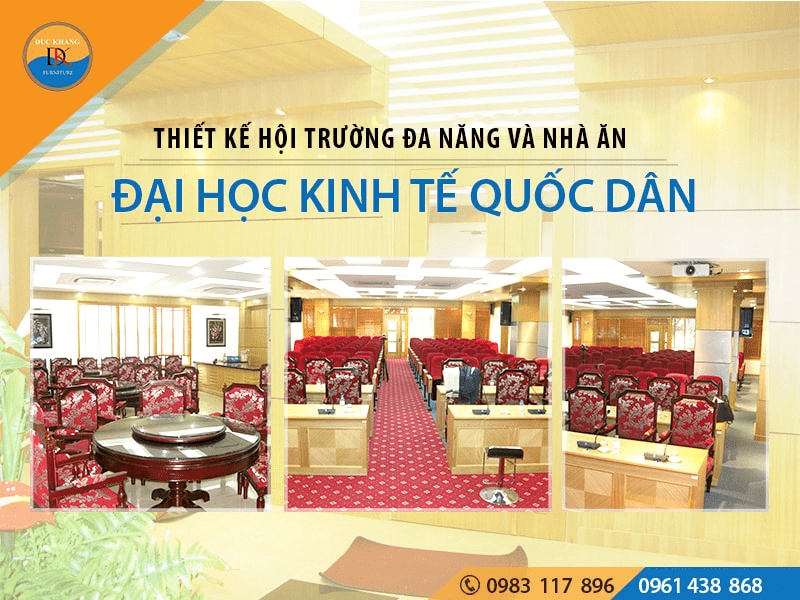 Thiết kế Hội Trường đa năng Đại Học Kinh Tế Quốc Dân