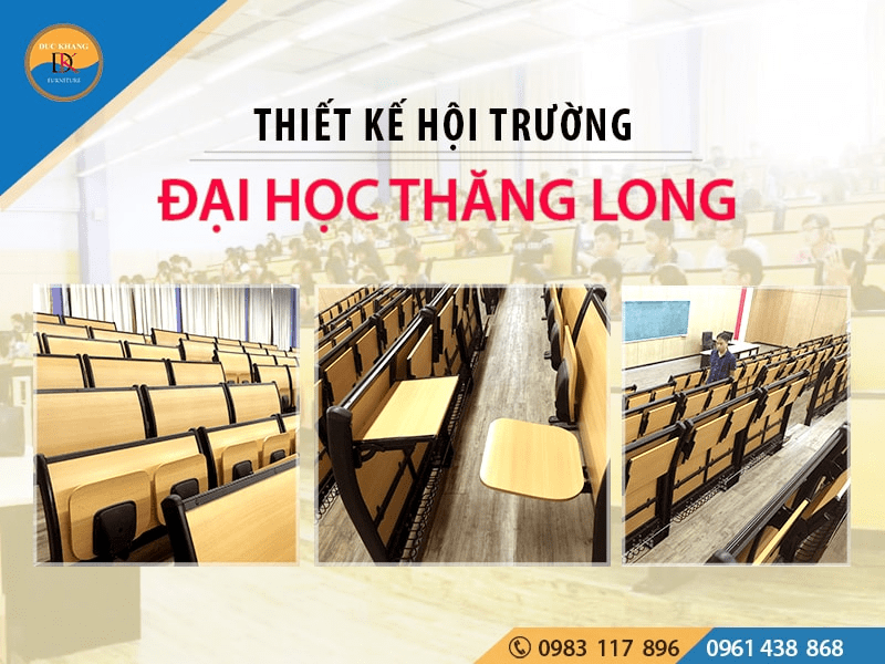 Thiết kế hội trường đa năng Học viện Ngân hàng