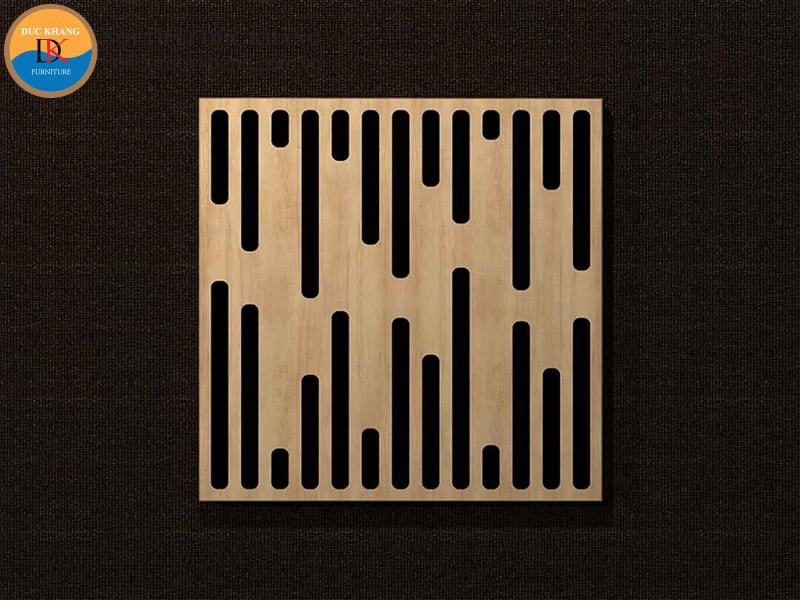 Ốp gỗ tiêu âm cắt khe mẫu 1