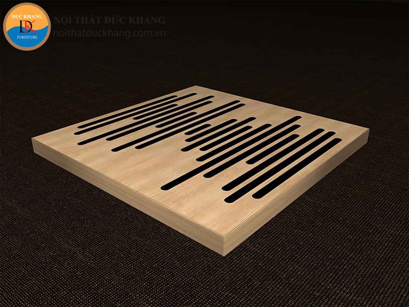 Ốp gỗ tiêu âm cắt khe mẫu 2