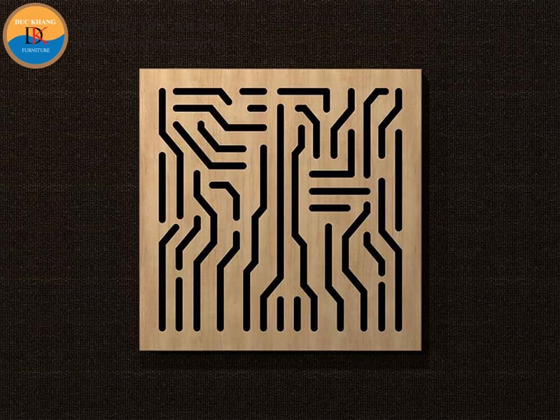 Ốp gỗ tiêu âm cắt khe mẫu 3