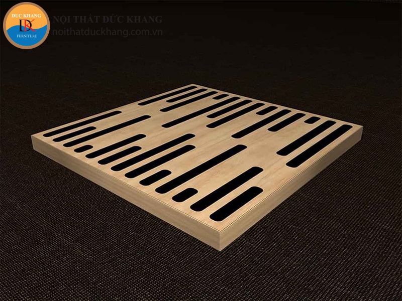 Ốp gỗ tiêu âm cắt khe mẫu 7