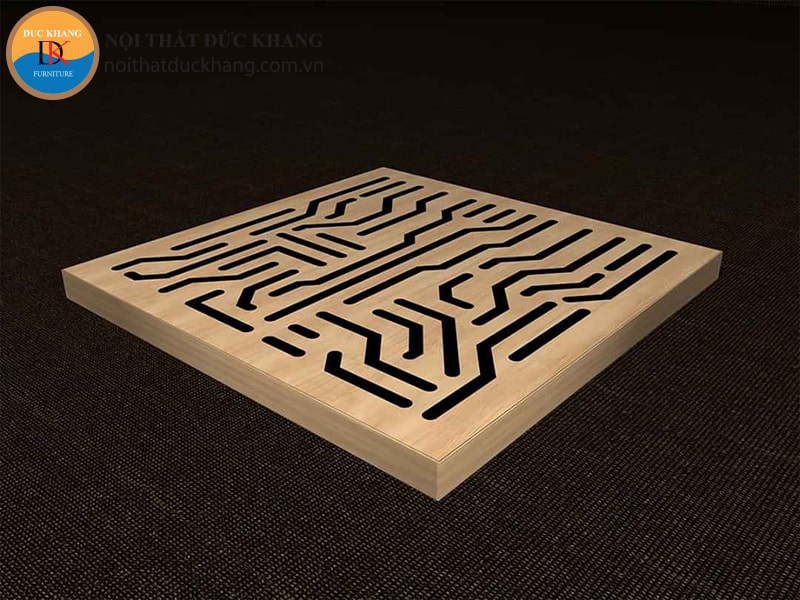 Ốp gỗ tiêu âm cắt khe mẫu 8