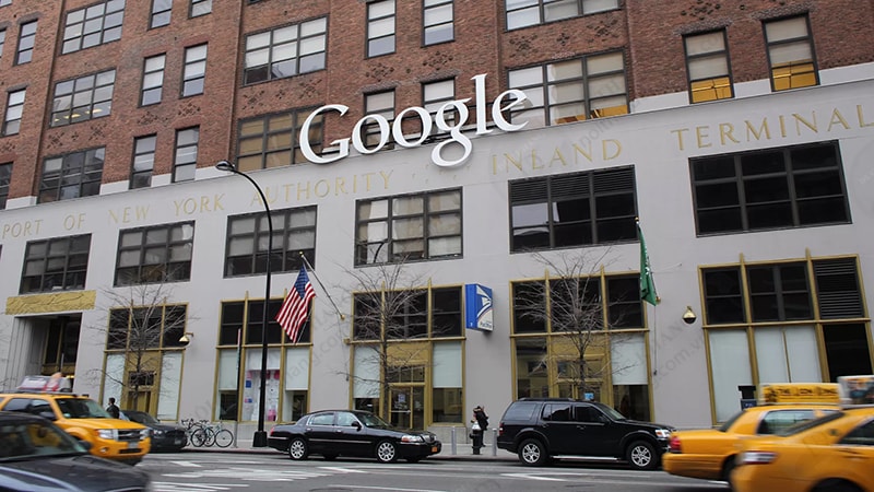 Bên ngoài trụ sở Google, New York, Mỹ