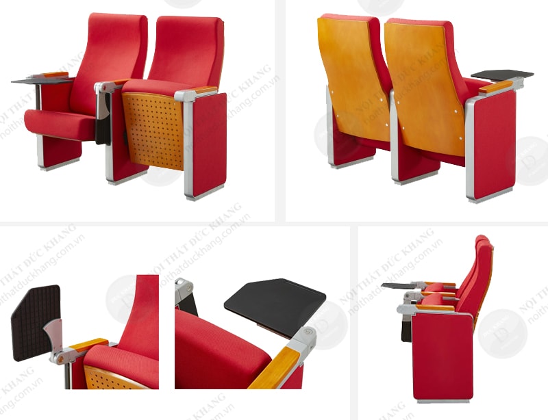 Thiết kế của ghế hội trường có bàn viết WH8015