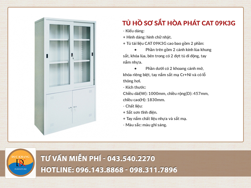 Tủ sắt cao 1m8 là lựa chọn thông minh cho không gian làm việc rộng và cao