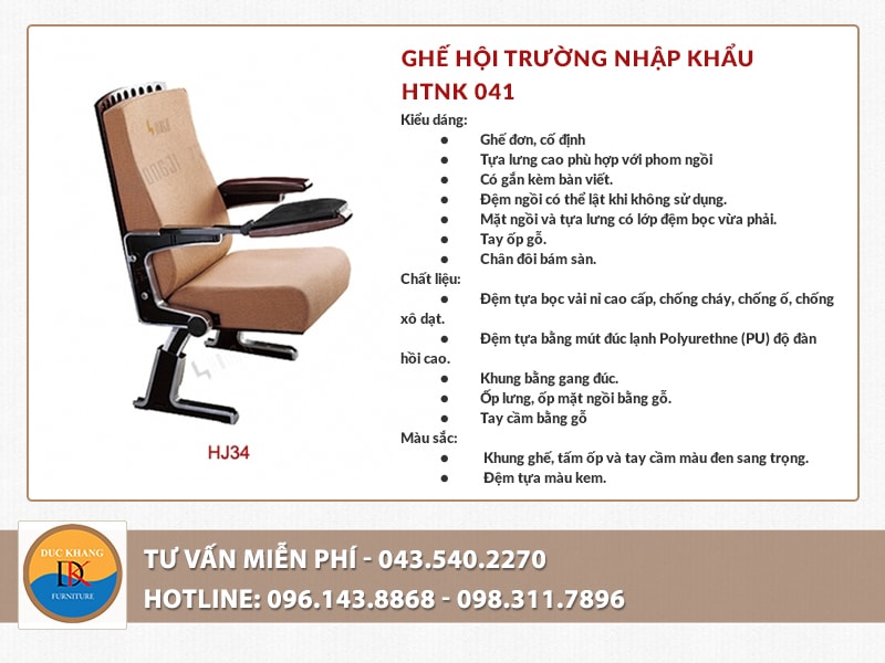 Ghế hội trường nhập khẩu chất lượng tốt, màu sắc phù hợp Ghế hội trường nhập khẩu chất lượng tốt, màu sắc phù hợp