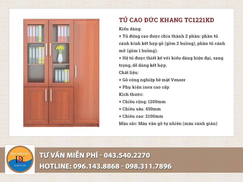 Tủ giám đốc Đức Khang TC1221KD