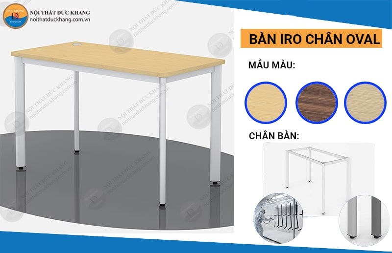 Bàn IRO chân Oval