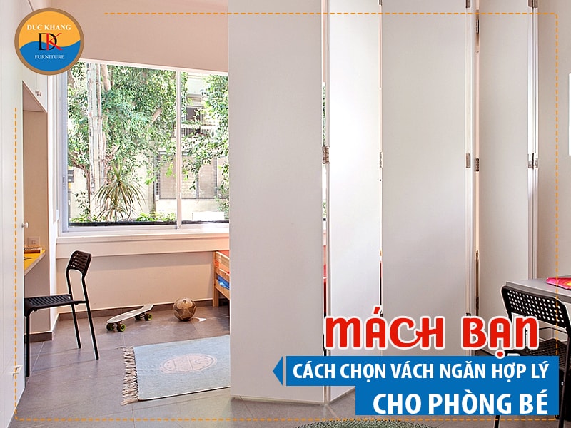 Mách bạn cách chọn vách ngăn hợp lý cho phòng bé