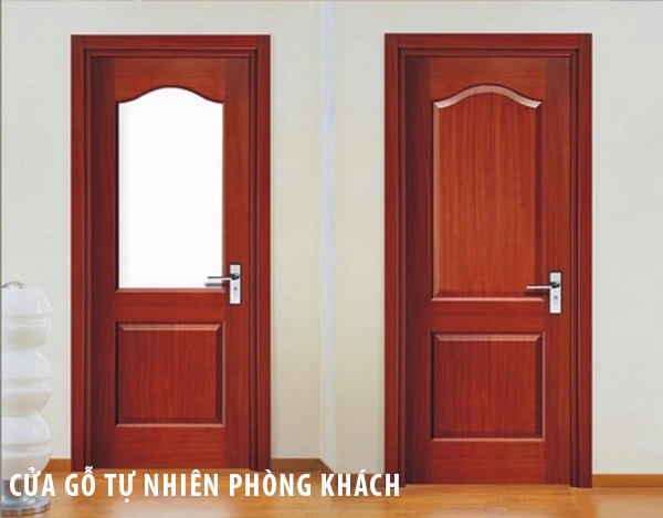 Cửa gỗ tự nhiên dành cho phòng khách