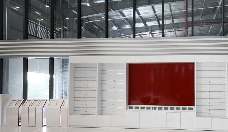 Thi công showroom ô tô Vinfast tại Thạch Thất, Hà Nội