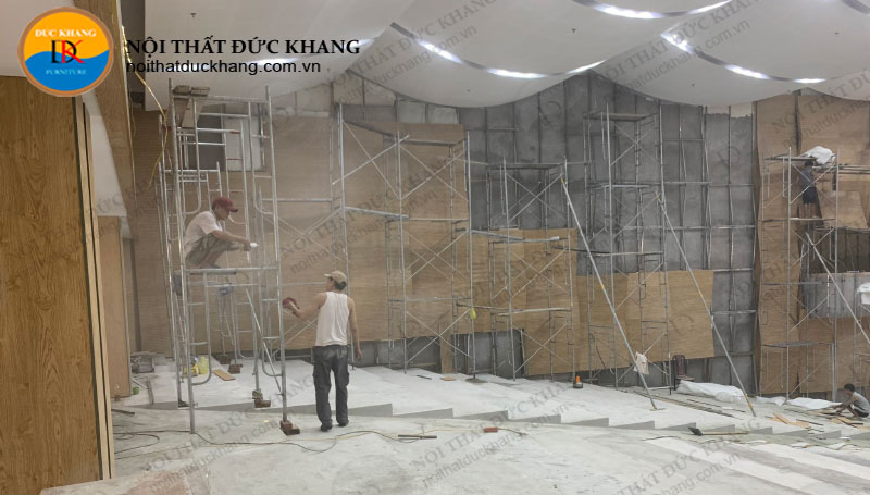 Thi công tiêu âm hội trường Hải Phòng