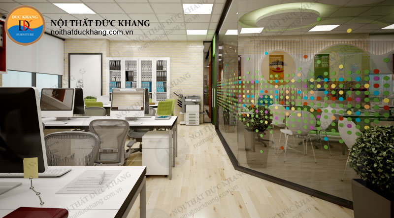 Thi công văn phòng làm việc tại IIG Việt Nam hiện đại, sáng tạo