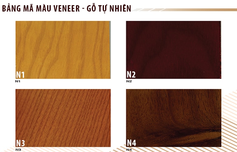 Bảng mã màu Veneer