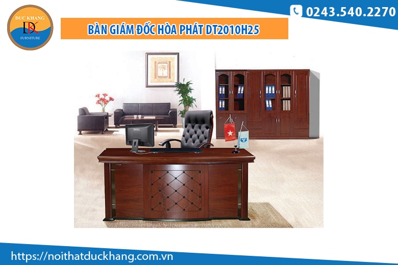 Bàn làm việc giám đốc Hòa Phát DT2010H25 hợp tuổi 1980