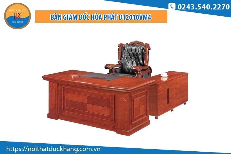 Bàn giám đốc Hòa Phát DT2010VM4 màu vân gỗ