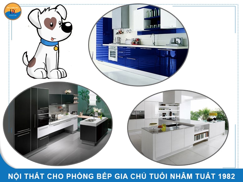 Nội thất cho phòng bếp gia chủ tuổi Nhâm Tuất 1982