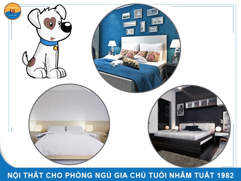 Nội thất cho phòng ngủ gia chủ tuổi Nhâm Tuất 1982