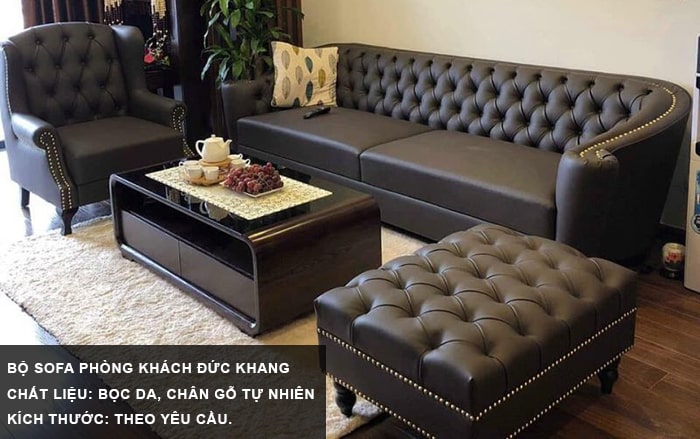 Những mẫu sofa màu đen hợp phong thủy cho tuổi Nhâm Tuất 1982