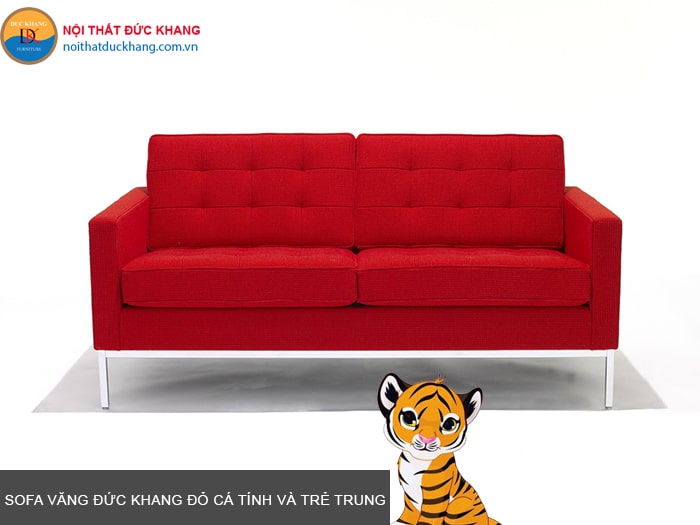 Sofa văng Đức Khang đỏ cá tính và trẻ trung hợp tuổi Bính Dần 1986