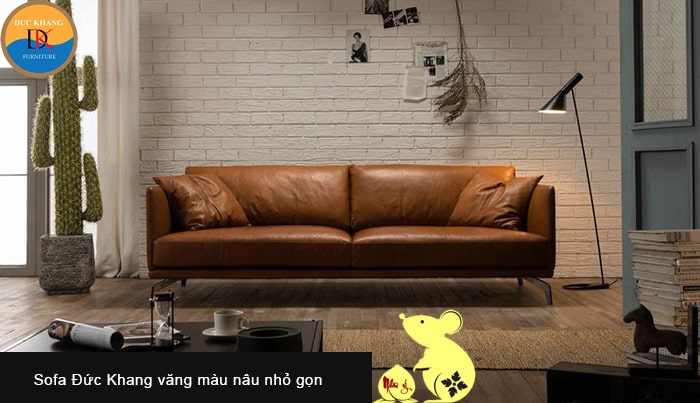 Sofa văng nâu nhỏ gọn, tiết kiệm diện tích hợp tuổi Giáp Tý 1984 Sofa văng nâu nhỏ gọn, tiết kiệm diện tích hợp tuổi Giáp Tý 1984