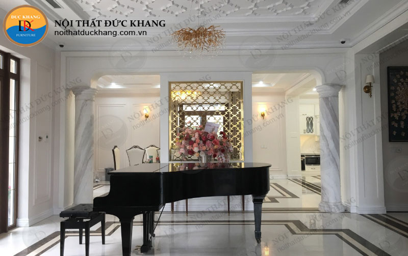 Thi công biệt thự nhà chú Vinh tại khu biệt thự Quốc Oai