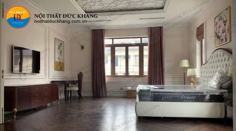 Thi công biệt thự nhà chú Vinh tại khu biệt thự Quốc Oai