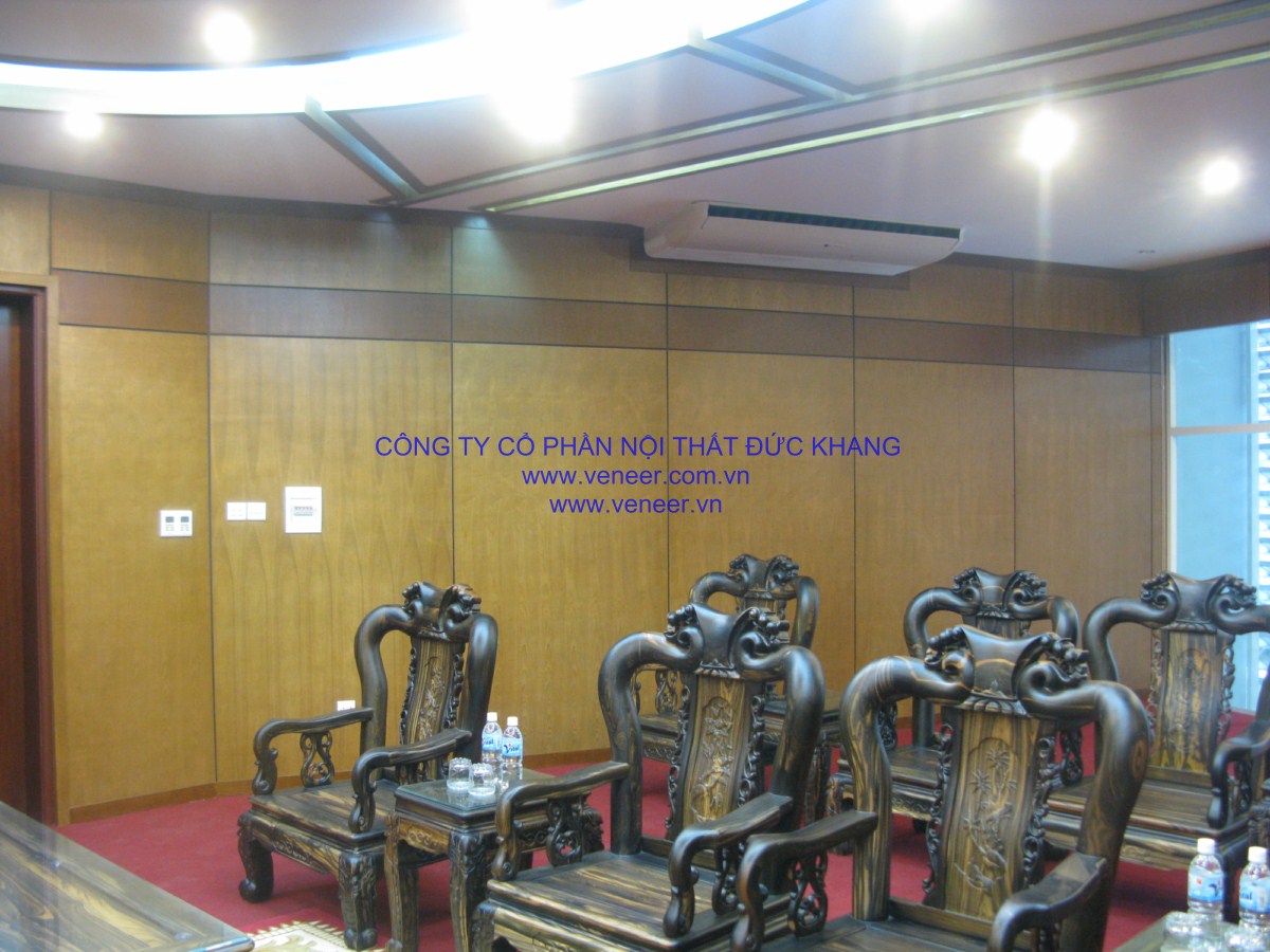 Hệ tường ốp gỗ veneer