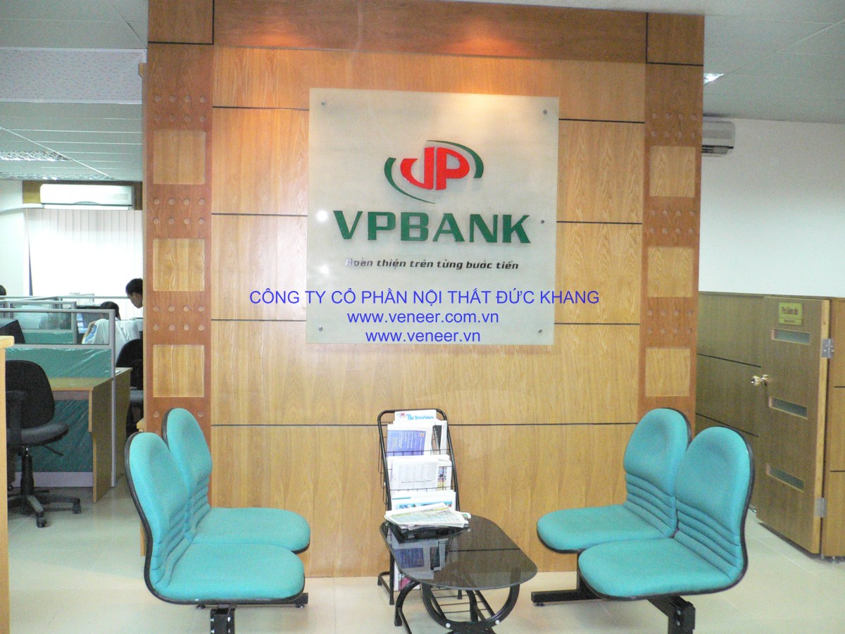 Khu vực lễ tân ngân hàng VPBank