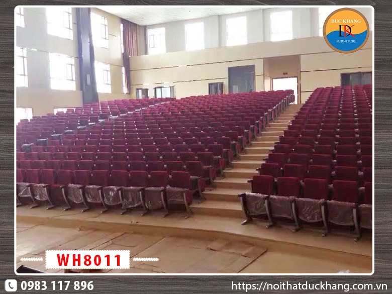 Ghế hội trường nhập khẩu WH8011 ốp gỗ ván dán